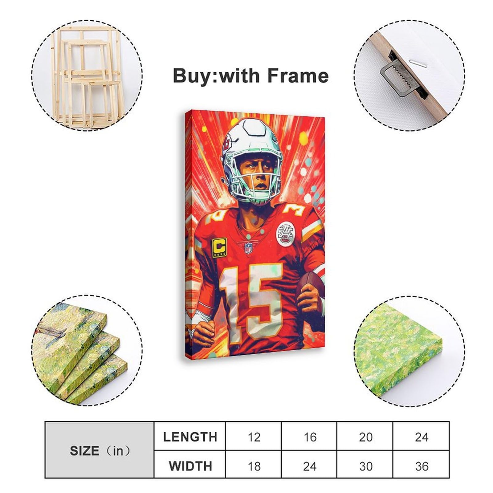 Amazon.co.jp: Patrick Mahomes ポスター フットボール 写真